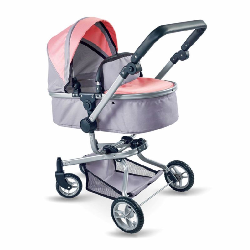 KIDSCOOL - COCHE CUNA JUGUETE PARA MUÑECAS ROSADO