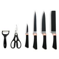 Set 6pcs Cuchillos + Pelador Tijeras Rolling