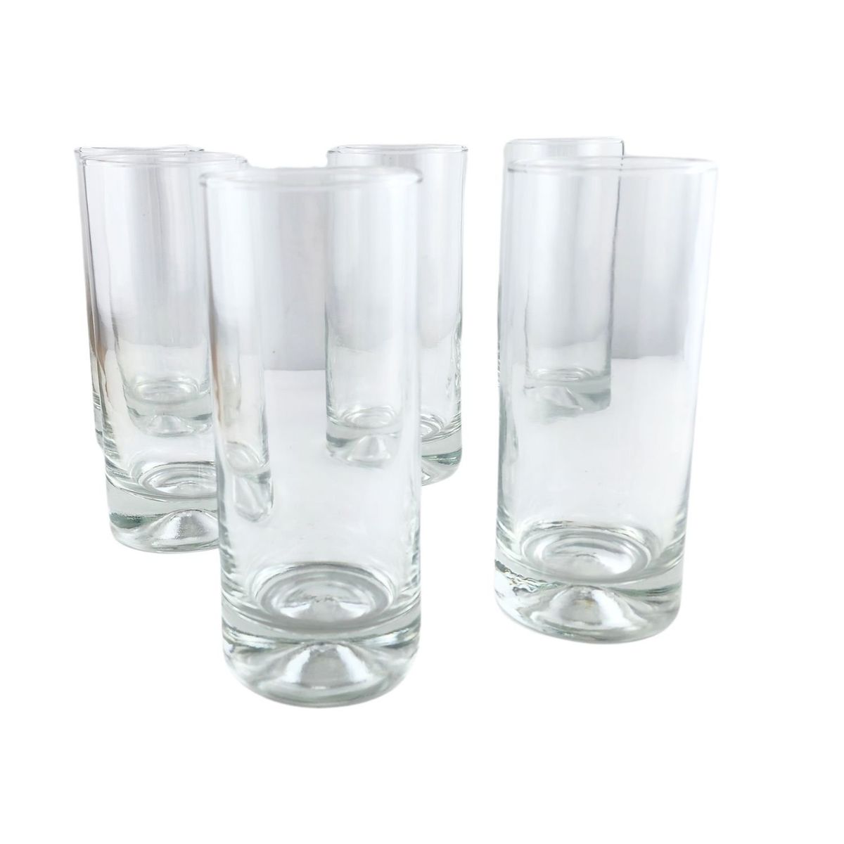 CRISTAR - Set 6 Vasos Altos Modelo Manhatan de 450mL Agua Tragos Jugos