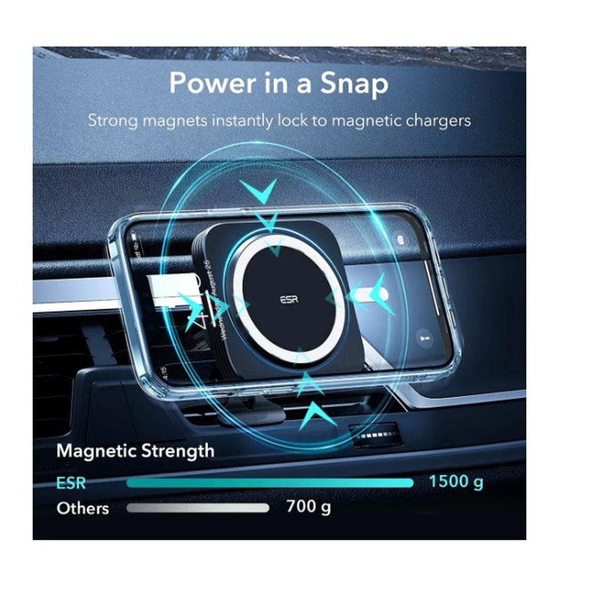 GENERICO - Funda Magnética Para iPhone 13 Pro Transparente