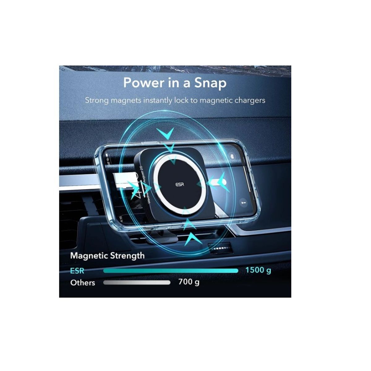 GENERICO - Funda Magnética Para iPhone 13 Pro Transparente