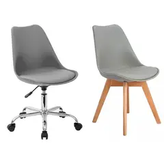 GENERICO - Pack Duo Sillas Tulip GRIS
