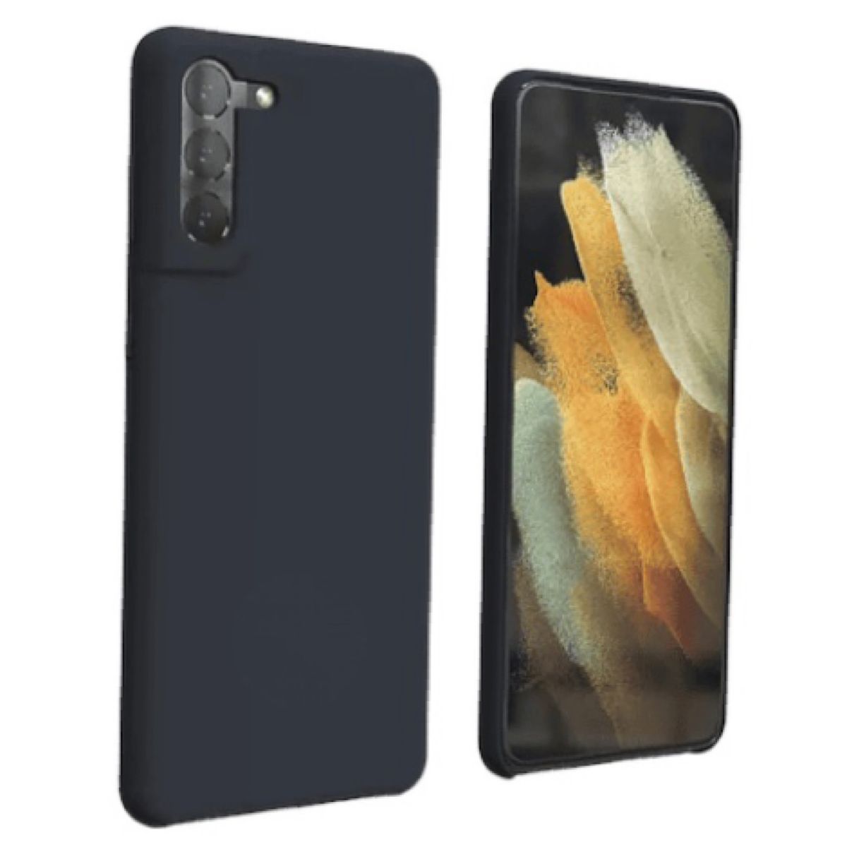 GENERICO - Carcasa De Silicona Para Samsung S21 Normal - Negro