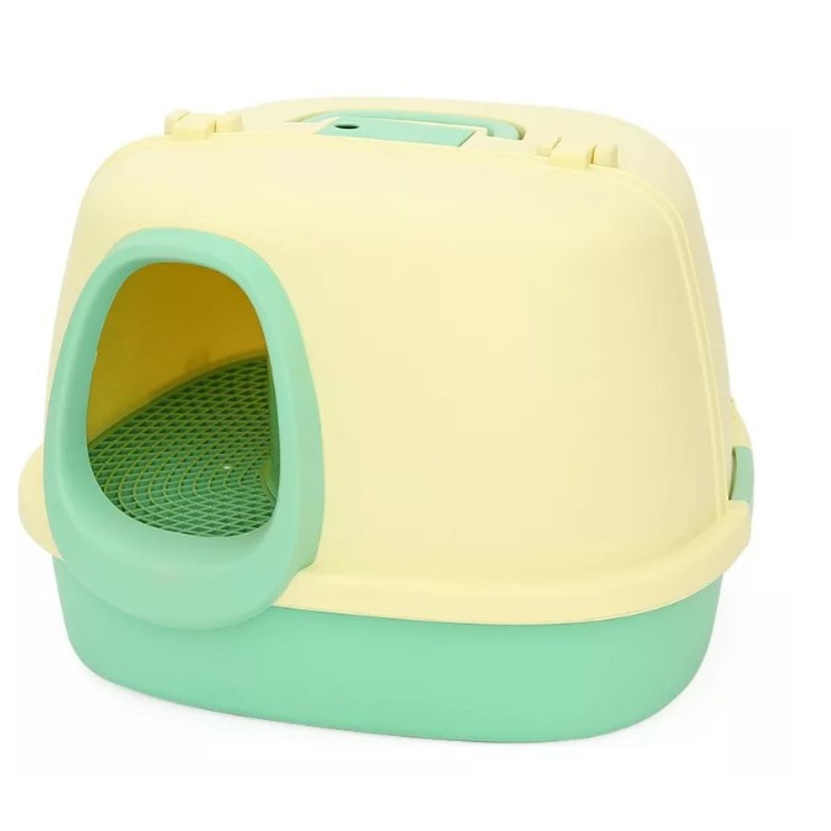 GENERICO - Arenero Sanitario Para Gatos Con Pasillo Antiderrames Grande