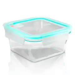 OEM - CONTENEDOR VIDRIO HERMETICO CUADRADO 490 ML GLASSLOCK