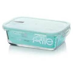 ALLEGRA - CONTENEDOR HERMÉTICO DE VIDRIO RECTANGULAR 590 ML