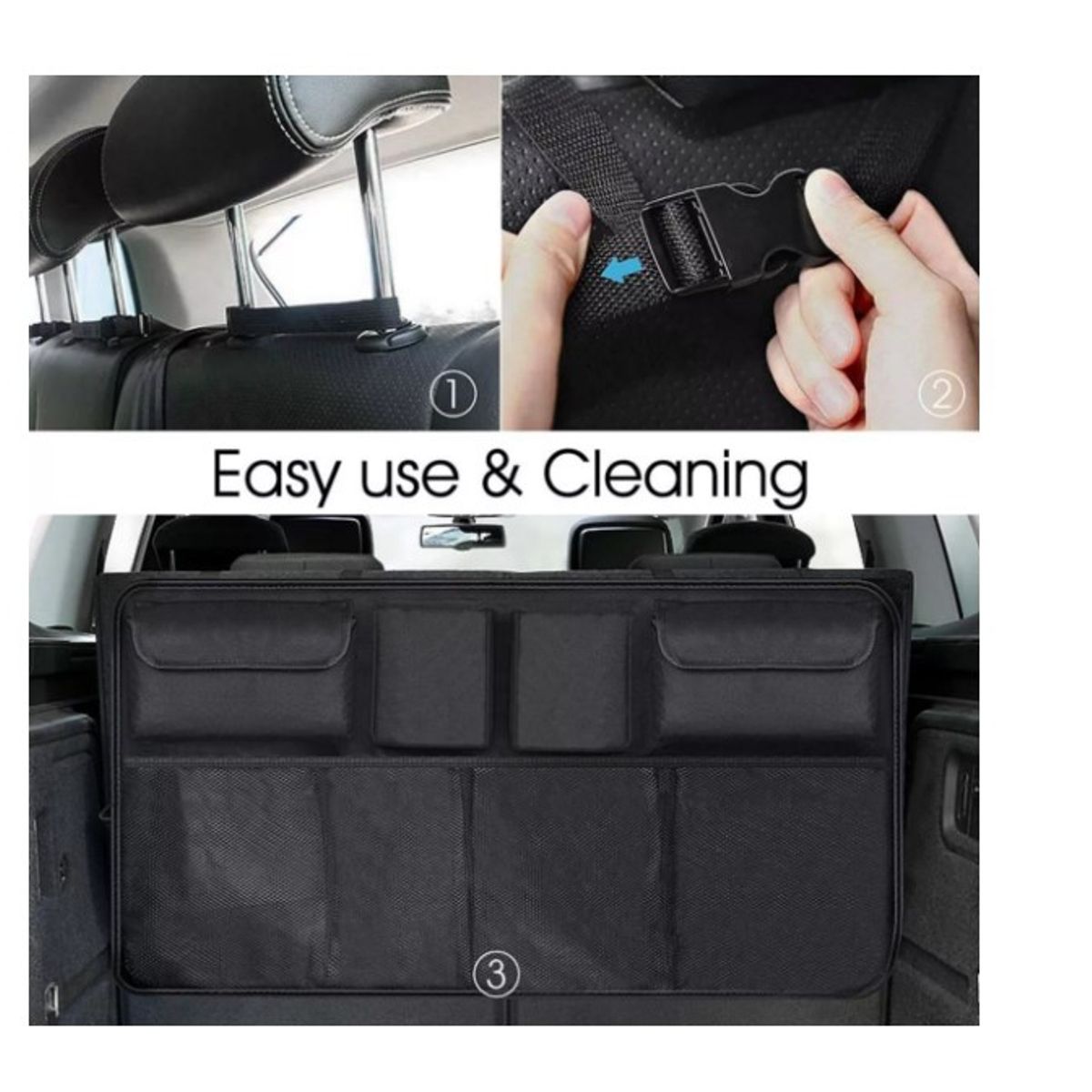 GENERICO - Organizador Maletero Coche Asiento Trasero Colgante Bolsa