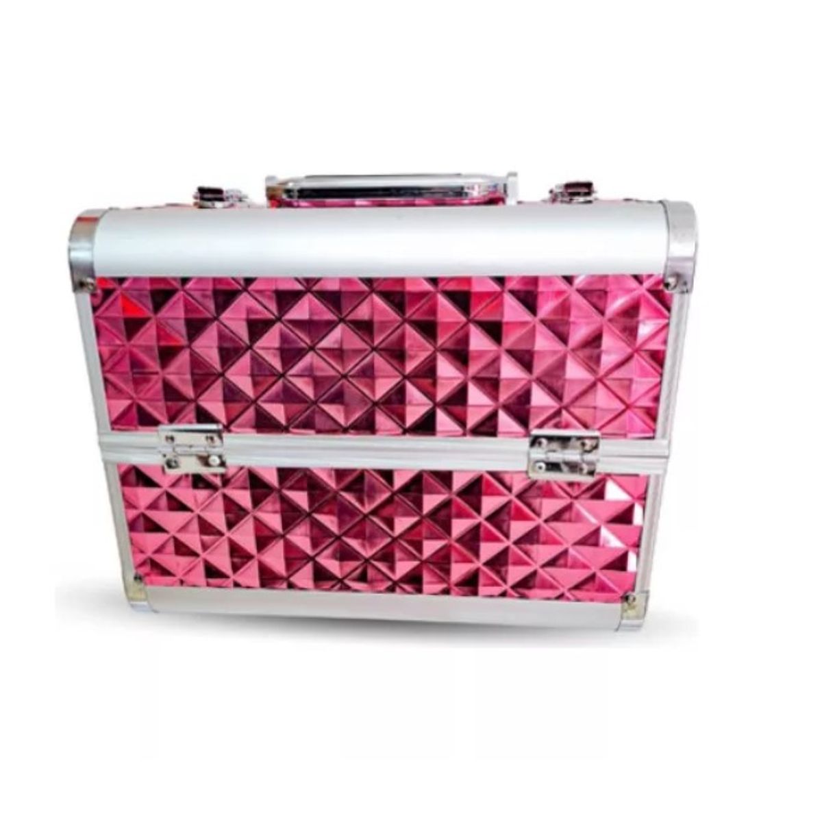 GENERICO - Maleta Multiuso Manicure Profesional -rombo Rosa