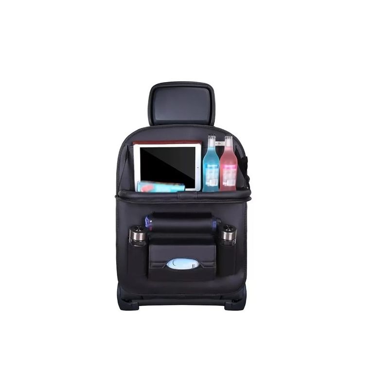 GENERICO - Ecocuero Organizador Auto Respaldo De Asiento Mesa Soporte