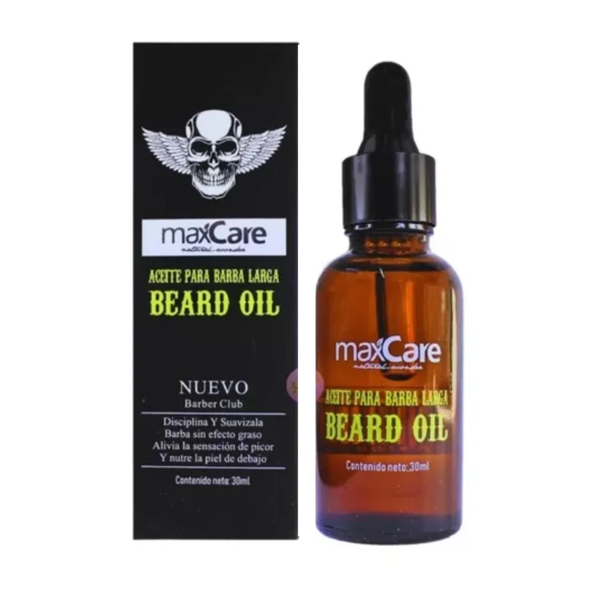 MAXCARE - Aceite Para Barba Larga Maxcare 30ml Nutre-calma El Picor