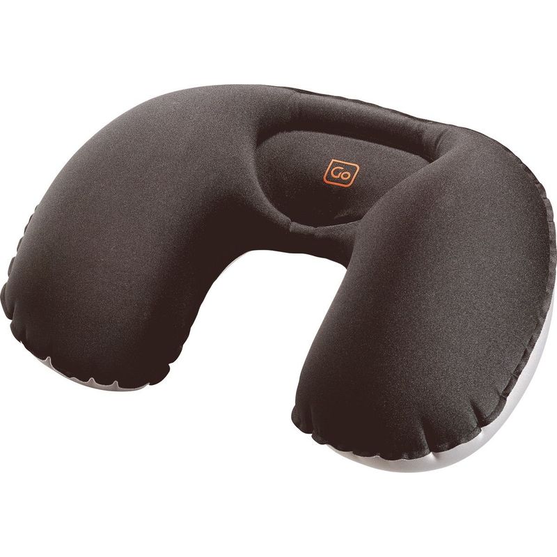 GO TRAVEL - ALMOHADA INFLABLE COMPACTA NEGRO