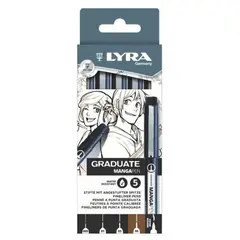 LYRA - Set Tiralíneas Graduate Manga 5 Medidas