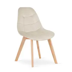GENERICO - Silla Eames Estilo Capitone BEIGE