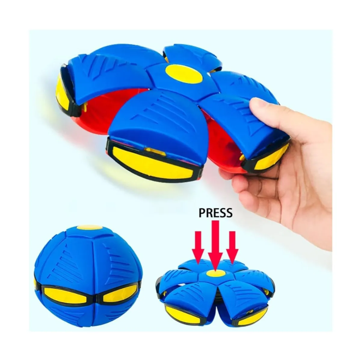 GENERICO - Pelota Juguete Para Perros Diseño 2 en 1 Platillo Volador