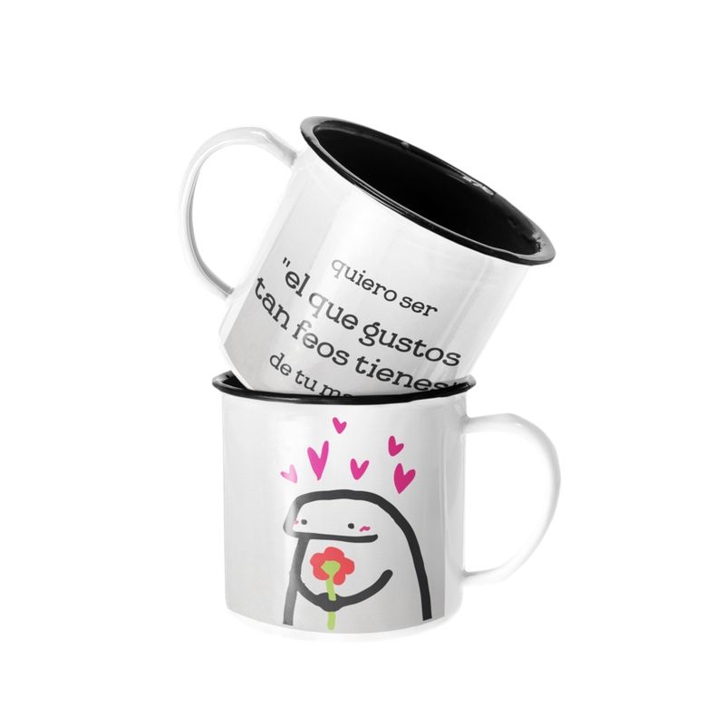 SM - Taza Enlozada Lechera Quiero Ser El que Gustos Tan Feos SM