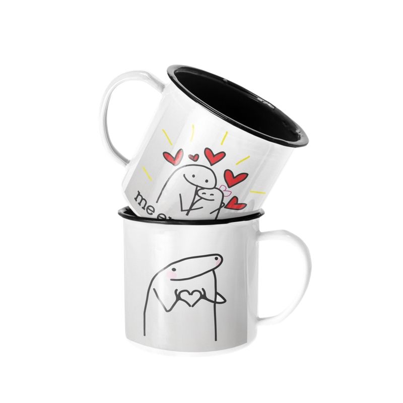 SM - Taza Enlozada Lechera Me Encantas Regalo SM