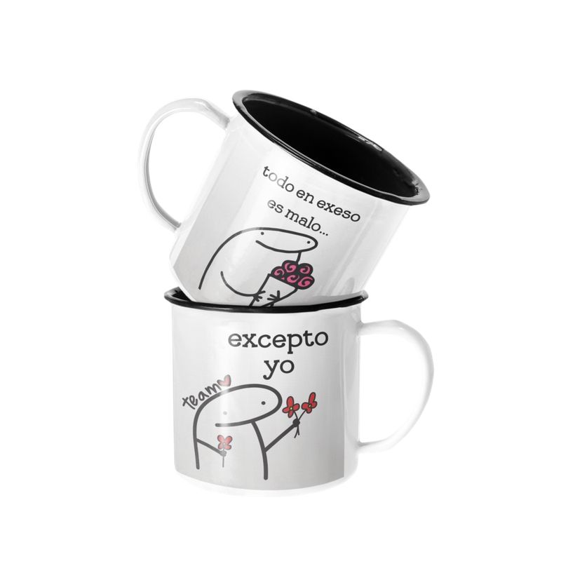 SM - Taza Enlozada Lechera Todo en Exceso es Malo Excepto Yo SM