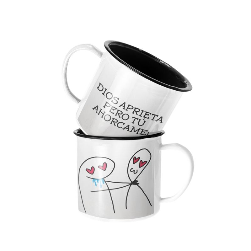 SM - Taza Enlozada Lechera Dios Aprieta pero Tu Ahorcame SM