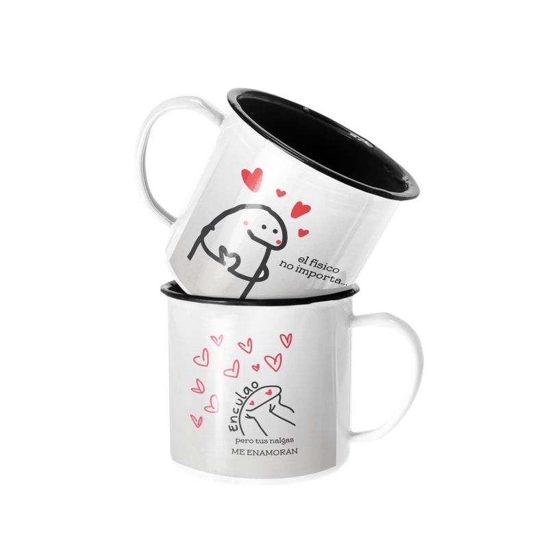 SM - Taza Enlozada Lechera El Fisico No Importa SM
