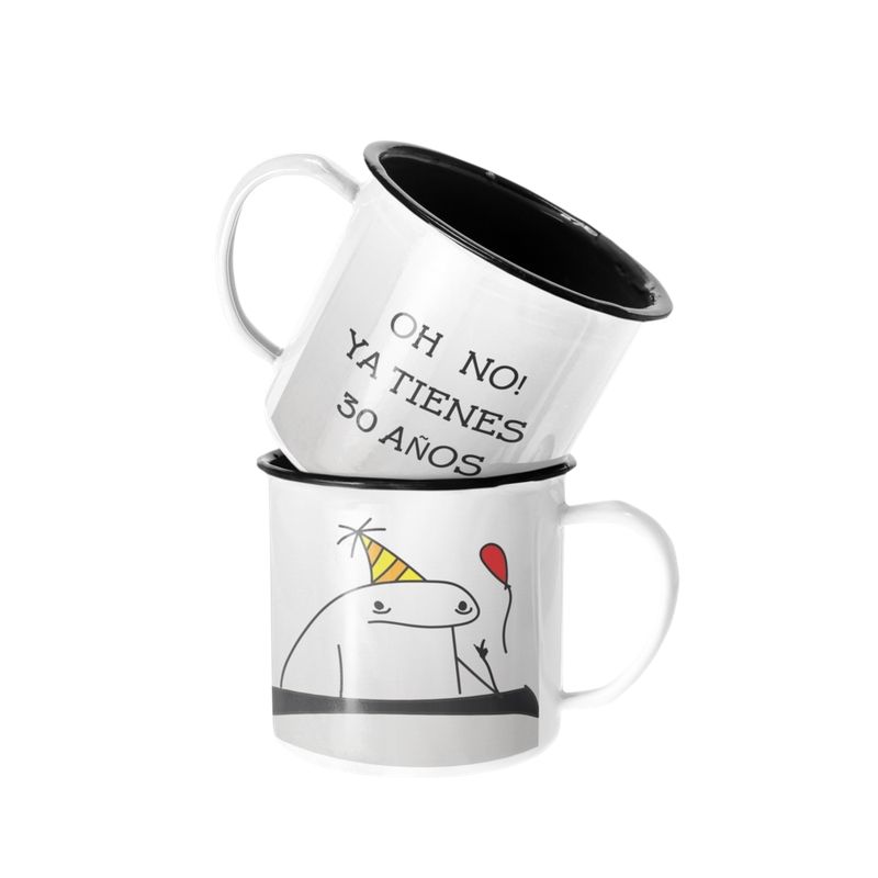 SM - Taza Enlozada Lechera Feliz Cumple Ya tienes 30 años SM