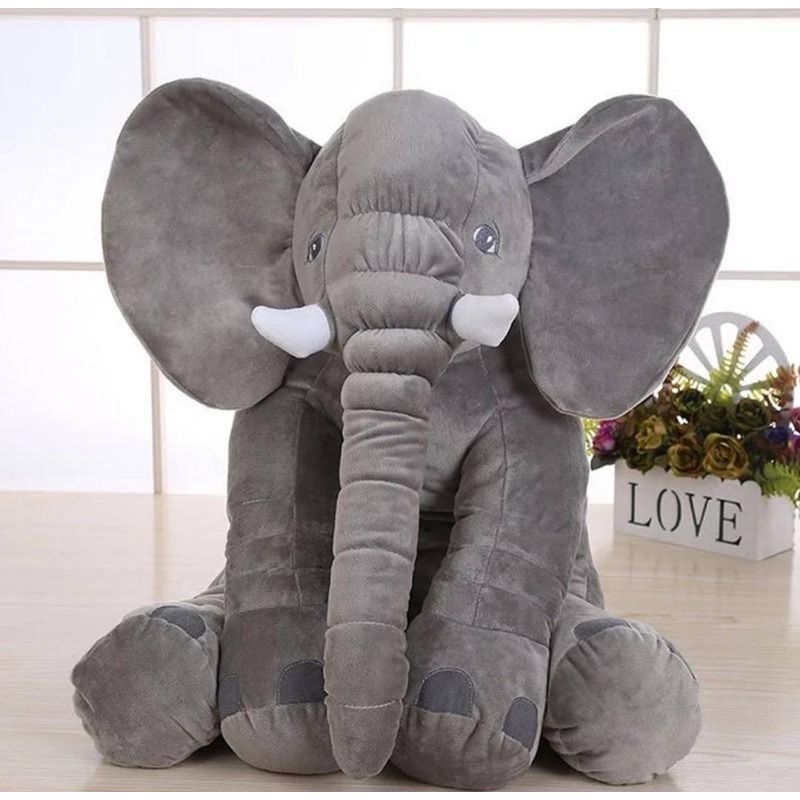 GENERICO - ELEFANTE DE APEGO 60 CMS GRIS