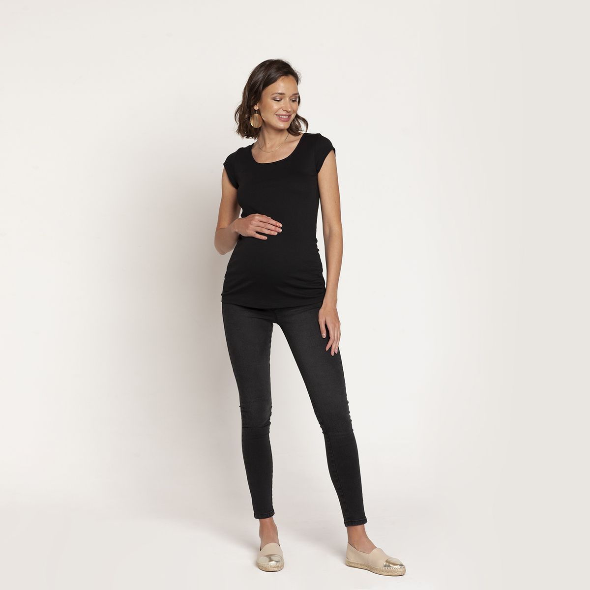 NALA - Jeans Maternal Loreto Negro Nala Maternity