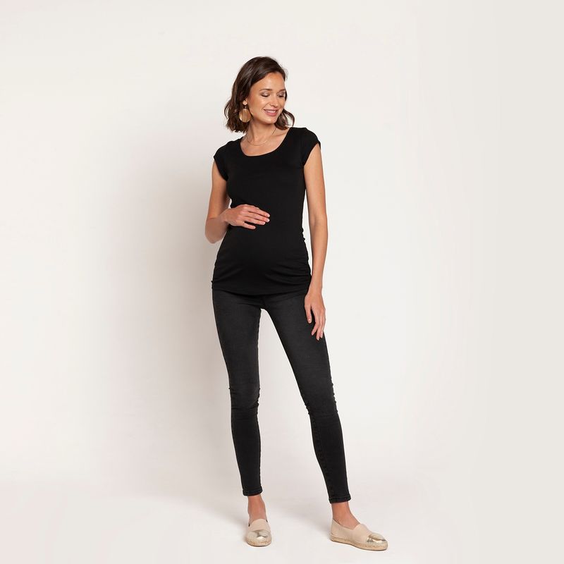 NALA - Jeans Maternal Loreto Negro Nala Maternity