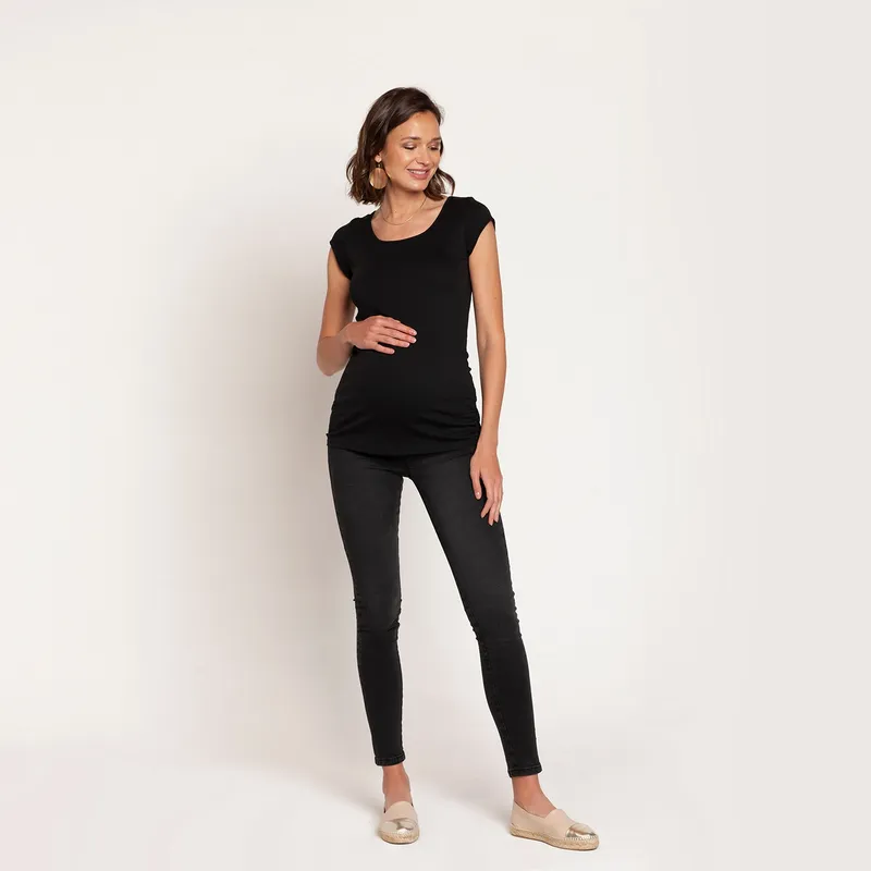 NALA - Jeans Maternal Loreto Negro Nala Maternity