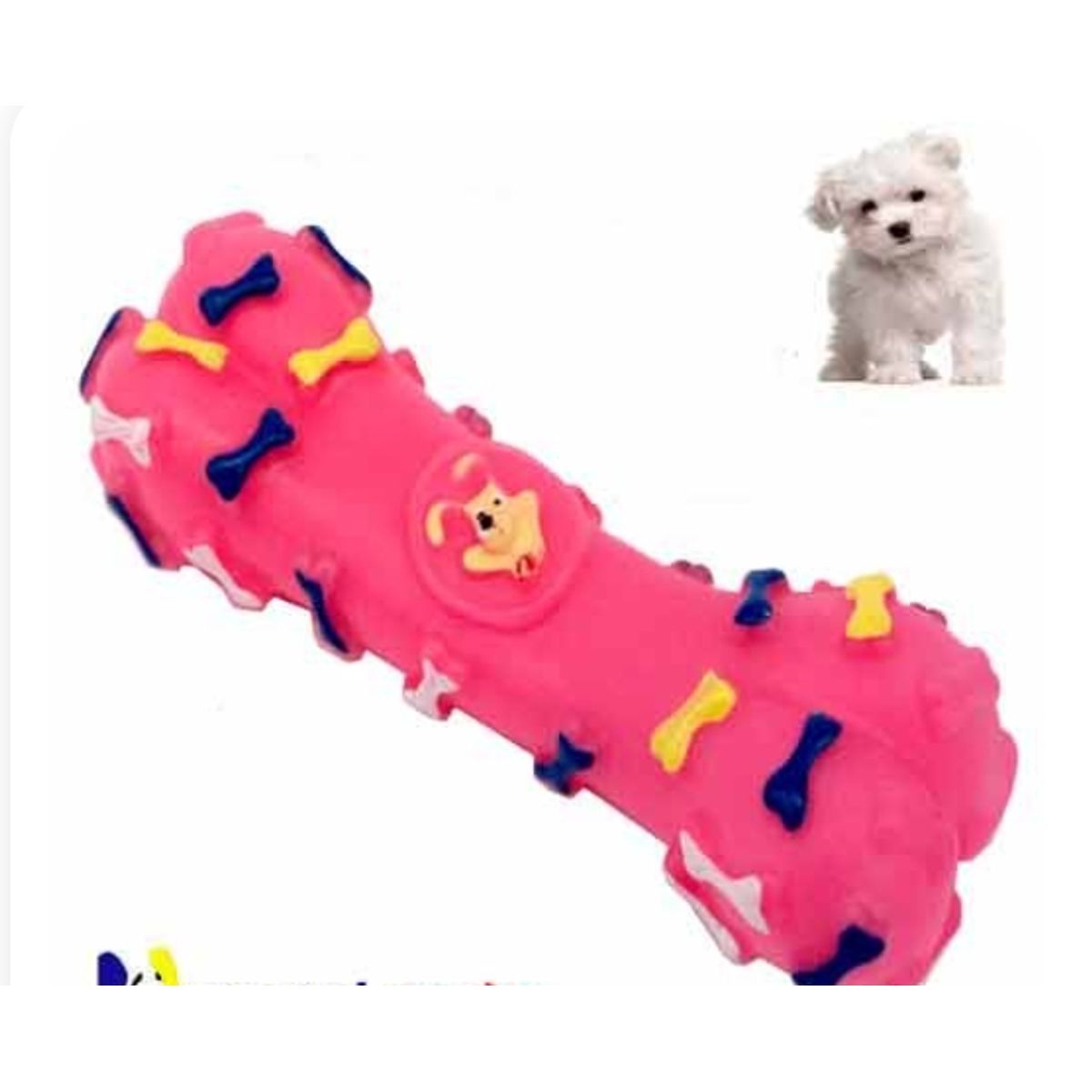 GENERICO - Hueso Para Perro Con Huellas Y Sonido