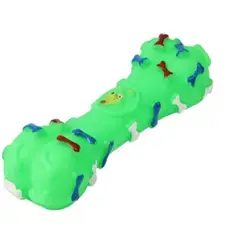 GENERICO - Hueso Para Perro Con Huellas Y Sonido Verde