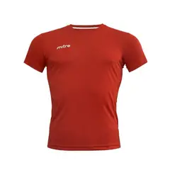 MITRE - Polera basica cuello redondo unisex rojo