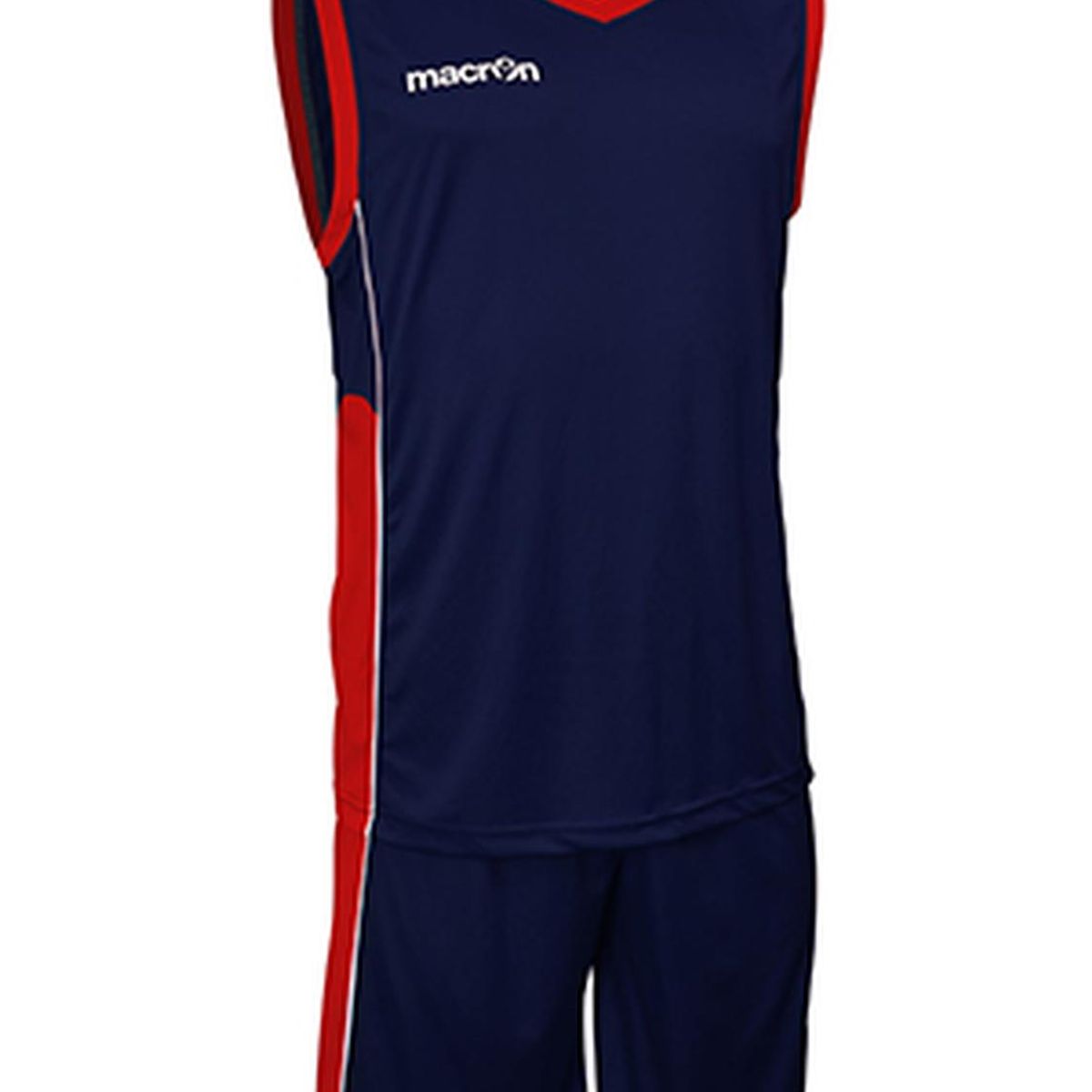 MACRON - Uniforme de Básquetbol Macron Turin Azul Marino-Rojo