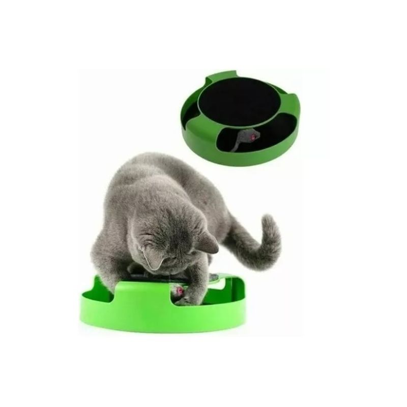 GENERICO - Divertido Juguete Para Gatos Atrapa Al Ratón Con Rascador.