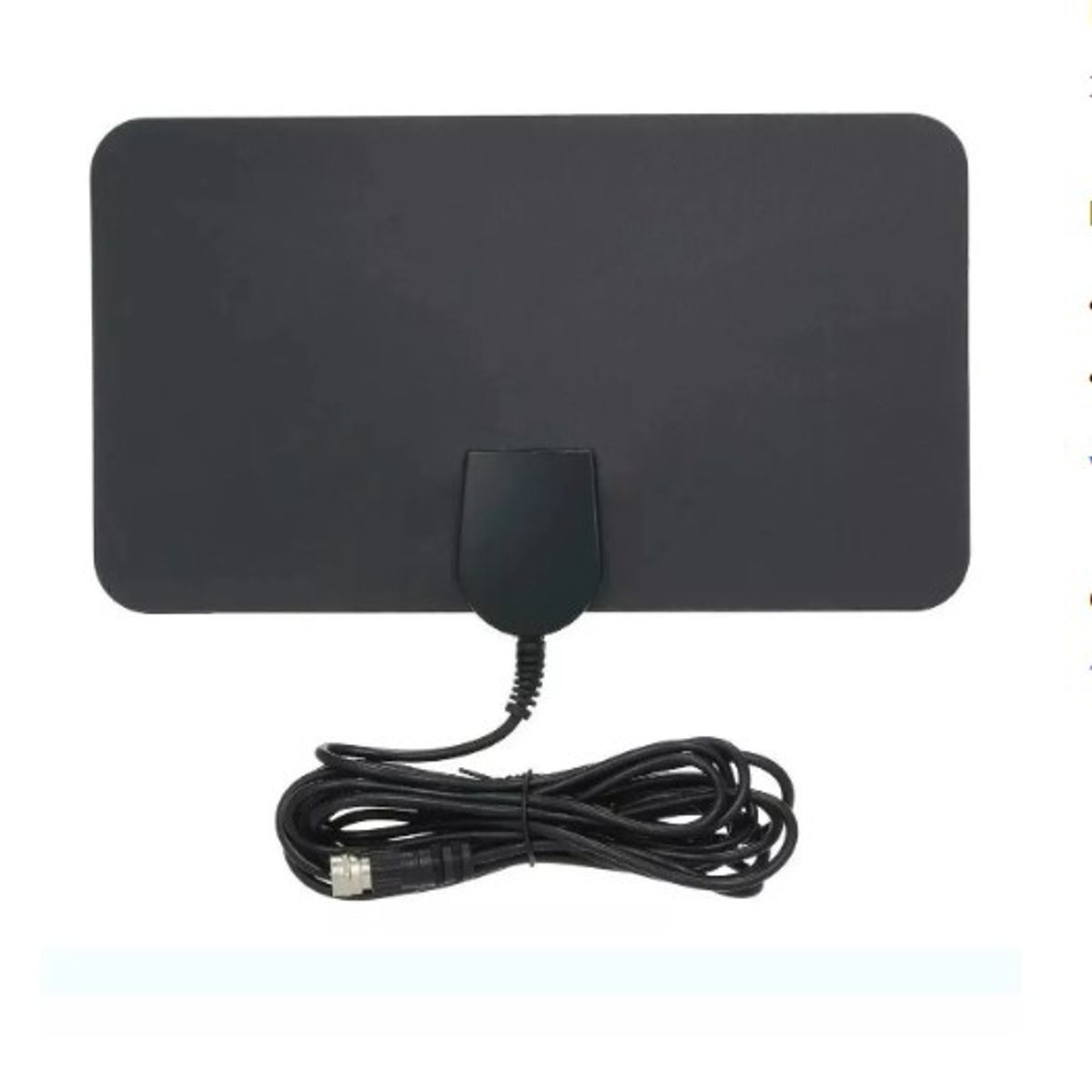 GENERICO - Antena Tv Digital Hd Abierta Interior + 3m Amplificado