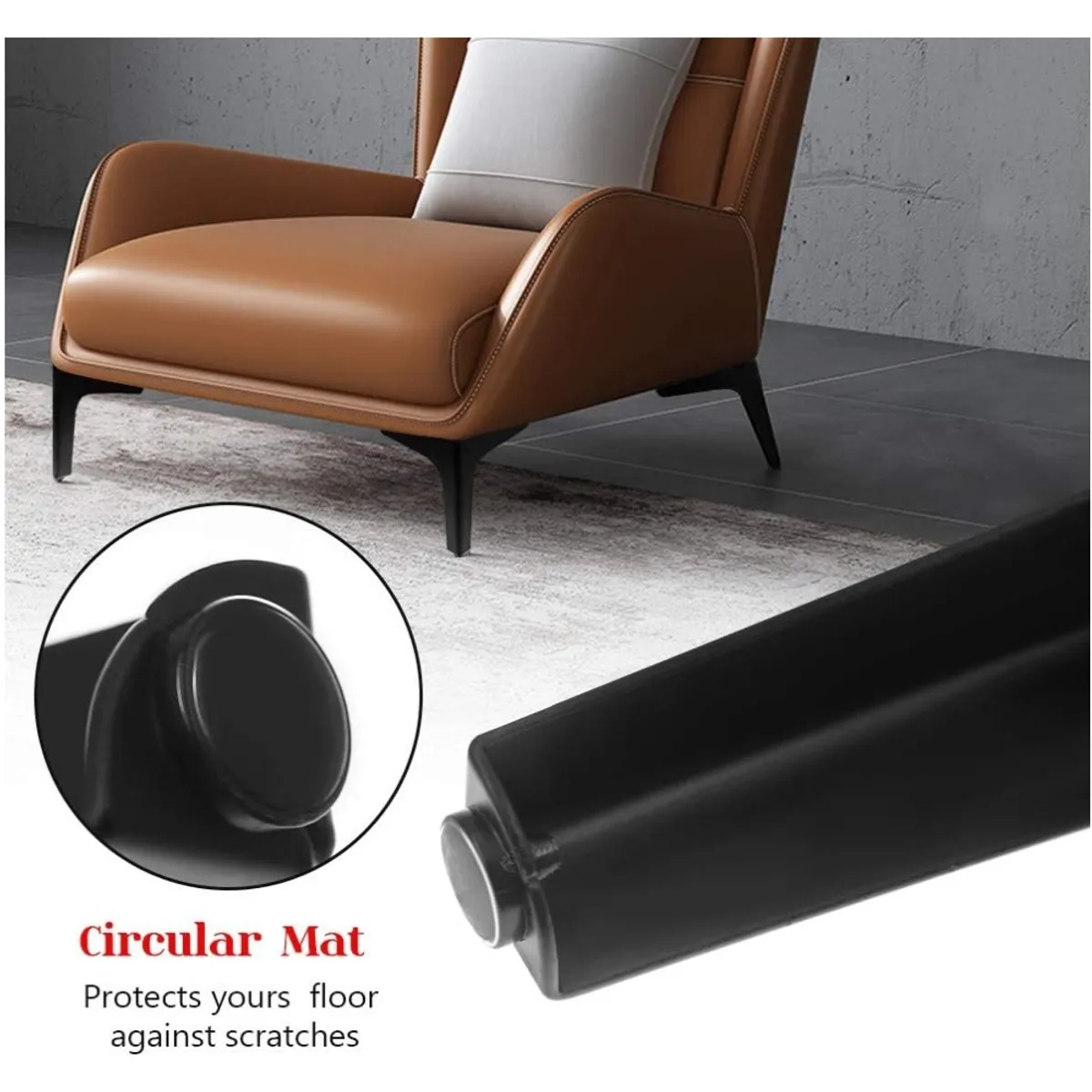 KUANGYE - Pack 4 Patas Metalicas para Muebles Sofas Closet mesas