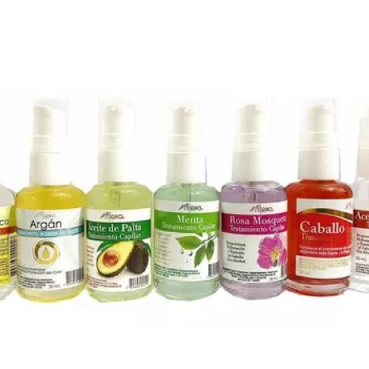 MFLORA - 12 Aceite Coco/Arga/Menta Surtido Flora 30ml