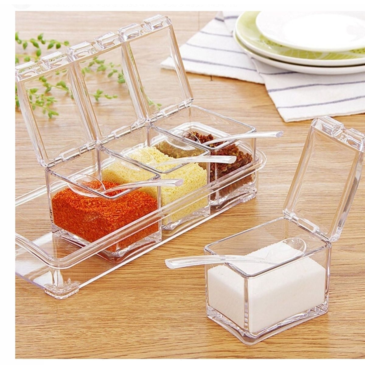 GENERICO - Caja de Condimentos Acrílicos