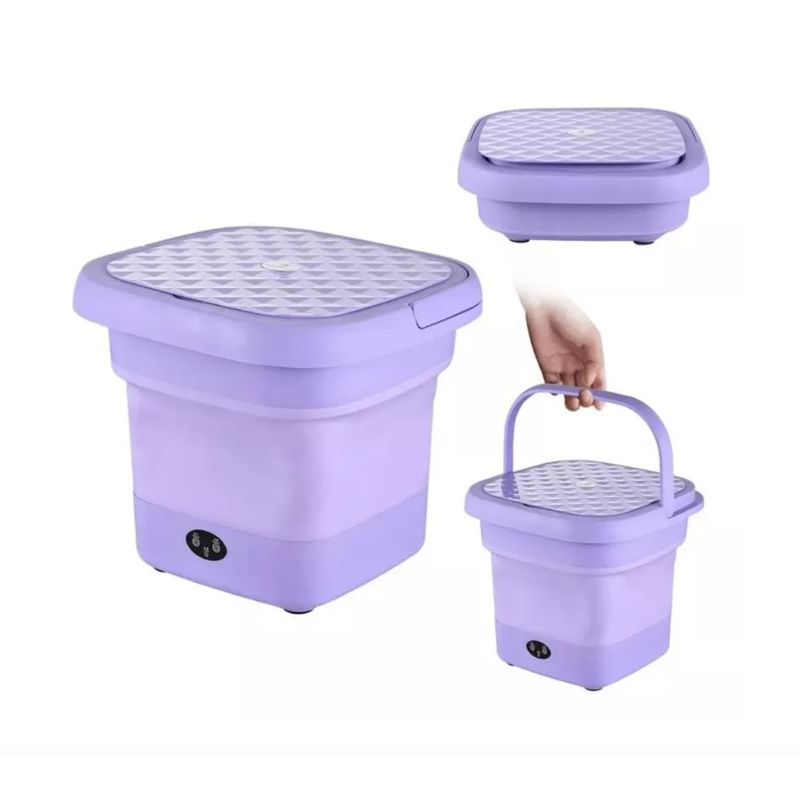 GENERICO - Mini Lavadora Portatil Plegable Personal Superior 2kg 220v