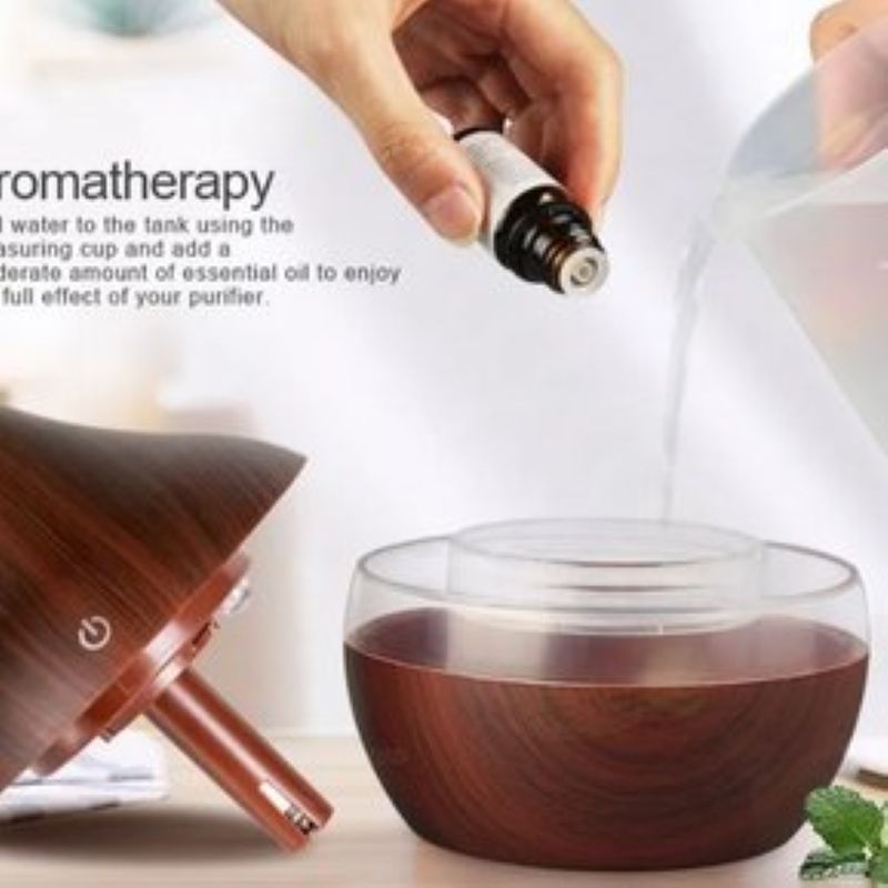 GENERICO - Humidificador Difusor Usb Aromaterapia Ultrasonico Marron