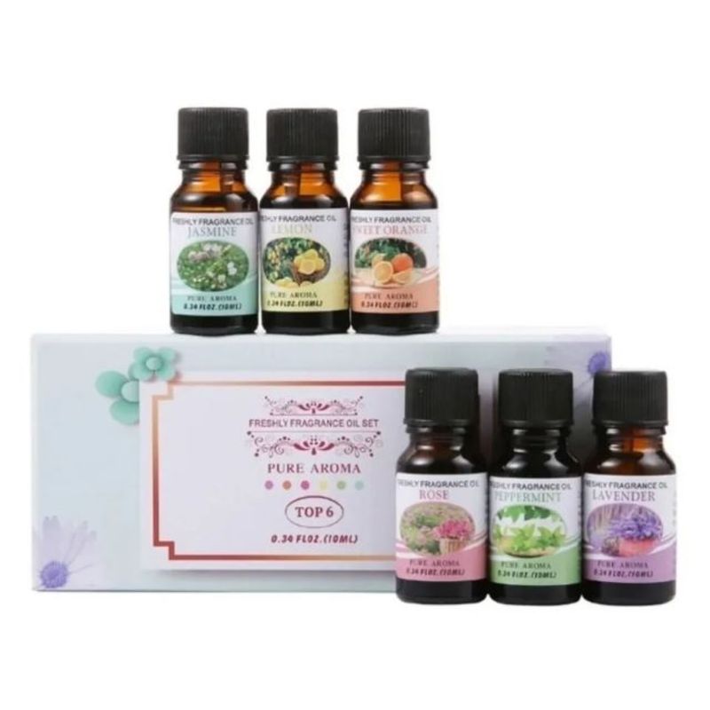GENERICO - Pack 6 Esencias Para Humidificadores Difusores Aceite Aroma