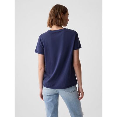 Imagen 2 del producto Polera Mujer Cuello Redondo Azul