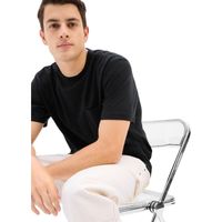 Polera Bolsillo Manga Corta Negro