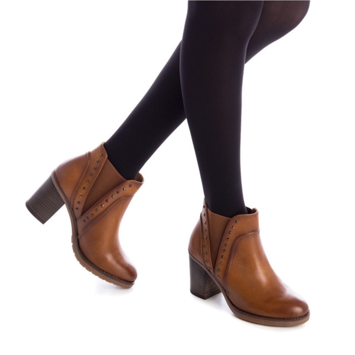 CARMELA - Botines Cuero Consue-6-72 Camel CARMELA