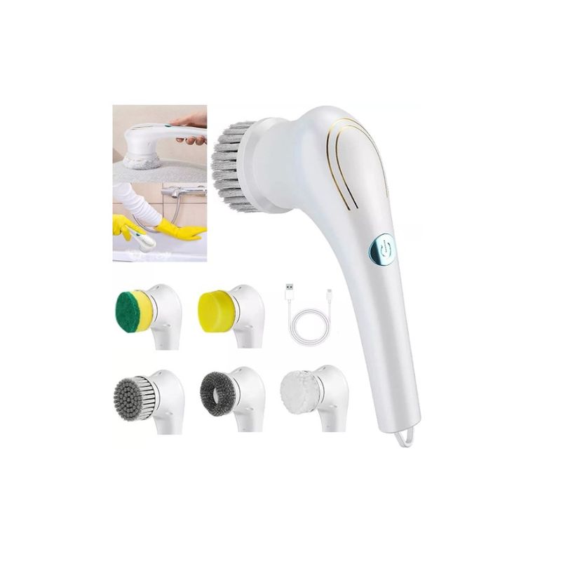 GENERICO - Cepillo Limpieza Electrico Multifuncional Para Cocina 5 En 1
