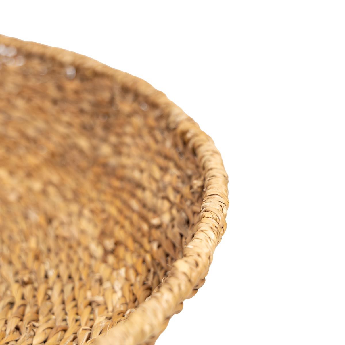 NECTAR - Canasto Loica de Fibra Natural Cóncavo Decorativo y Multifuncional 55 x 8 cm