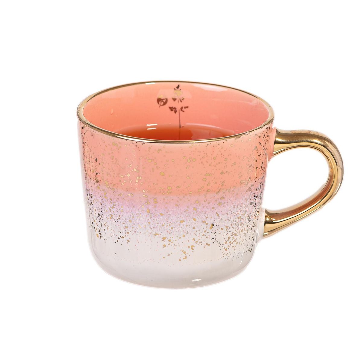 ADAGIO TEAS - Taza Cerámica Rosada 410 ml