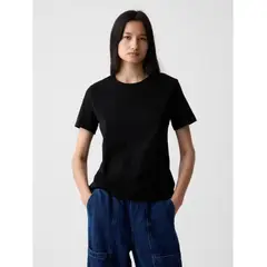 GAP - Polera Mujer Cuello Redondo Negro