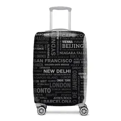 CUBRITAS - FUNDA CUBRE MALETA CITIES NEGRA