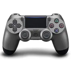 GENERICO - Joytick Compatible Con PS4-PS3-PC Plateado