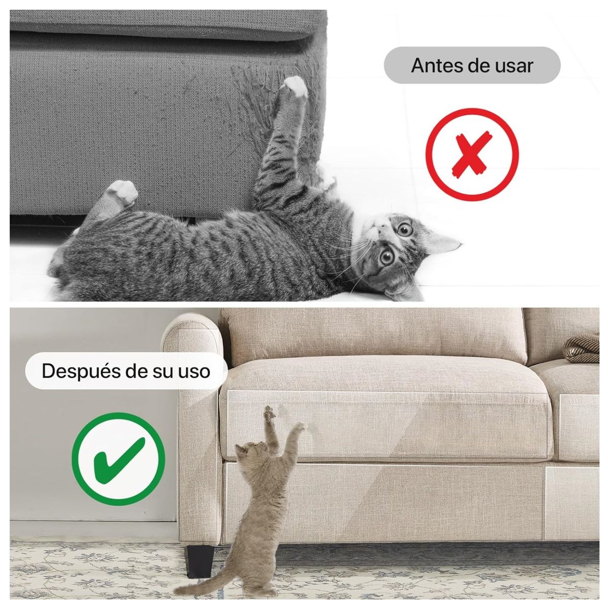 KUANGYE - Protector Muebles 10 Cintas Antiarañazos Gatos Sofa Sillón